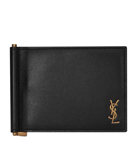 ysl men's wallet sale|yves saint laurent money clip.